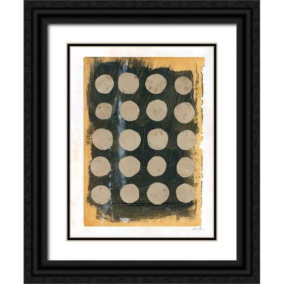 Horn, Laura 19x24 Black Ornate Wood Framed with Double Matting Museum Art Print Titled - Neutral Collage I