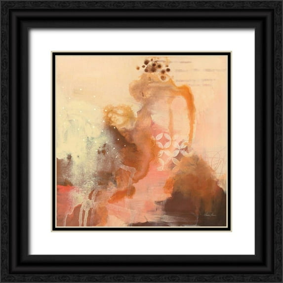 Horn, Laura 20x20 Black Ornate Wood Framed with Double Matting Museum Art Print Titled - Abstract Layers II
