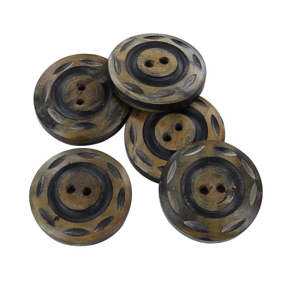 Armory Replicas Horn Natural Earthbound 5 Piece Button Set