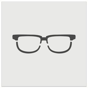 Horn Rimmed Eye Glasses Spectacles Lenses Goggles DIY Cookie Wall Craft Stencil - 4.5 Inch