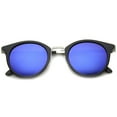 thumbnail image 1 of Horn Rimmed Sunglasses With UV400 Protected Mirrored Lens, 1 of 6
