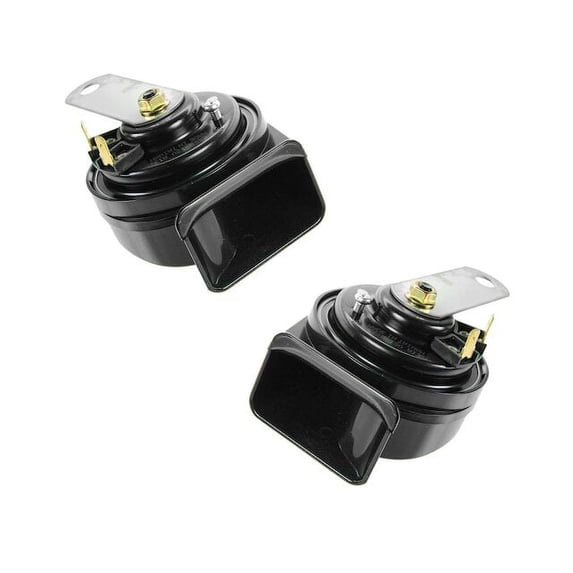Horn Set - Compatible with 1969 - 2002 Toyota Land Cruiser 1970 1971 1972 1973 1974 1975 1976 1977 1978 1979 1980 1981 1982 1983 1984 1985 1986 1987 1988 1989 1990 1991 1992 1993 1994 1995 1996