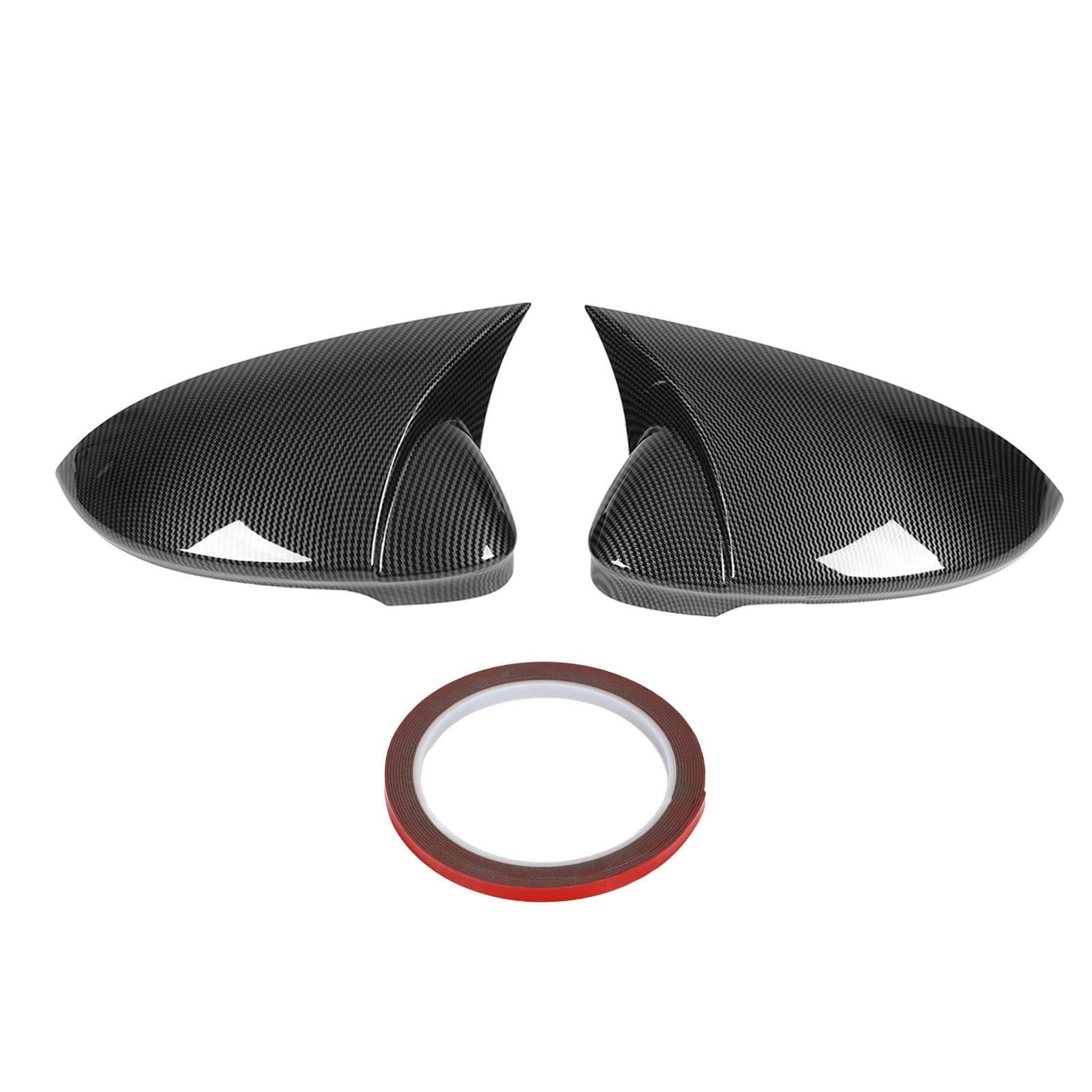 Horn Style Side Wing Mirror Caps Car Exterior Rear View Mirror Covers for MK8 VIII R GTD 2020 Up