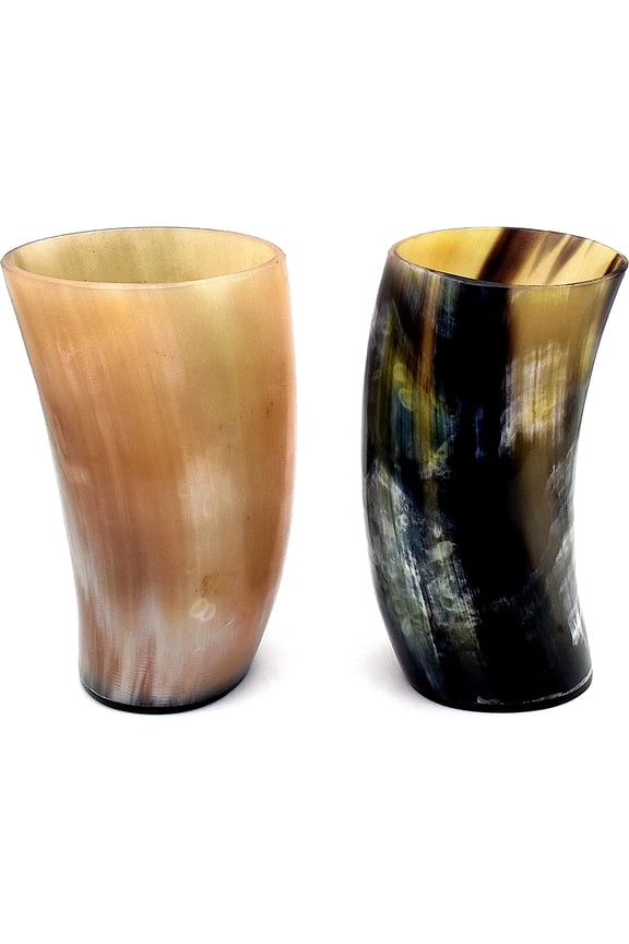 Horn Viking Drinking Mug Cups Tumbler Ale Beer Wine Goblet Tankard Mead Medieval Tumbler Ox Horn Beaker Vessels A Handmade set of 2 from 5MoonSun5