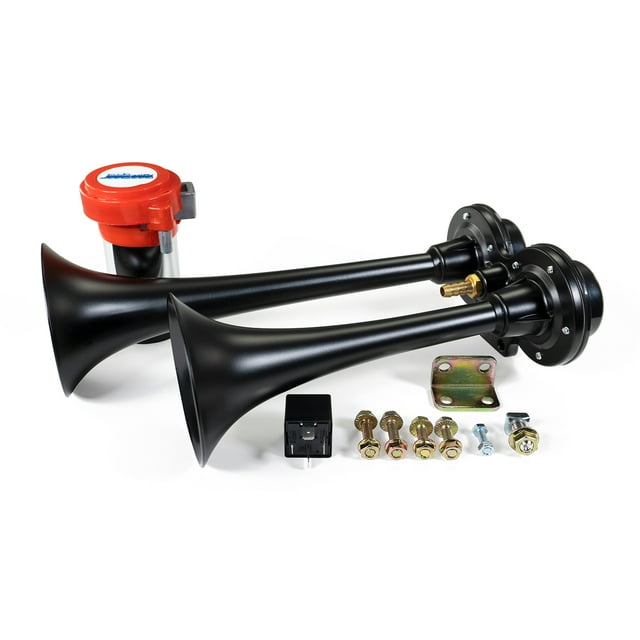 HornBlasters Psychoblasters V2 Stealth Black Electric Air Horn 12