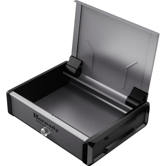 Hornady DIGI-Vault Digital Security Safe, Heavy-Duty Steel, Programmable 4-6 Digit Keypad, Backup Key, Black and Gray