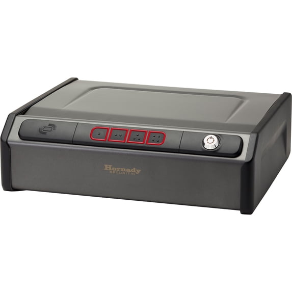 Hornady RAPiD Safe, Foam Interior, RFID, Keypad, Key Lock, Black, 13.1" x 11.0" x 3.9" 97436 | Bundle of 2 Each