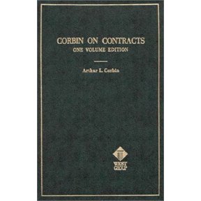 Pre-Owned Corbin on Contracts: One Volume Edition (Hardcover) 0314284338 9780314284334