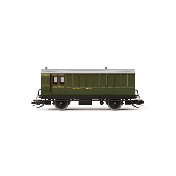 Hornby TT TT4054 SR 4 Wheel Coach 3rd Class Brake Baggage