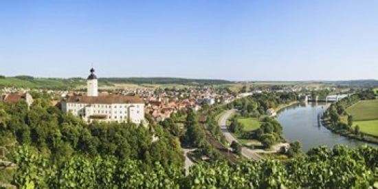 Horneck Castle Gundelsheim Neckar River Baden-Wurttemberg Germany Canvas Art - Panoramic Images (24 x 12)