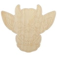 thumbnail image 1 of Horned Gargoyle Head Wood Shape Unfinished Piece Cutout Craft DIY Projects - 6.25 Inch Size - 1/4 Inch Thick, 1 of 7