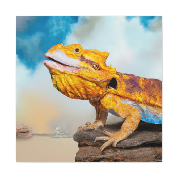 Horned Lizard Realism - Canvas