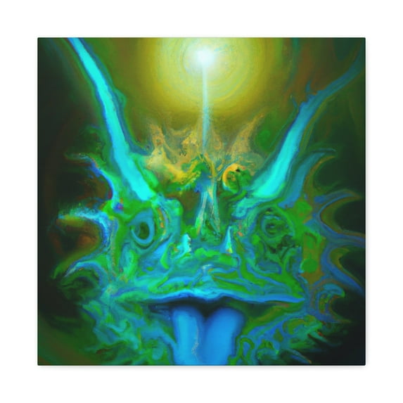 "Horned Lizard Reflection" - Canvas