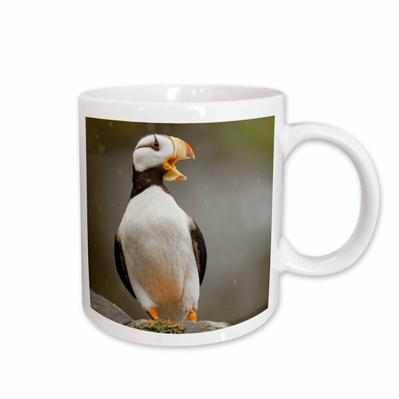 3drose, Horned Puffin, Lake Clark National Park, Alaska ., 11oz Mug