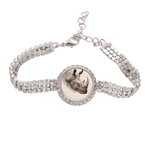 Horned Rhinoceros Ear Body Tennis Chain Anklet Bracelet Diamond Jewelry