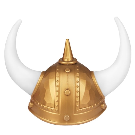 Horned Viking Lightweight Foam Viking Hat Halloween Themed Party Dress-up Hats (Rose Gold One Size)