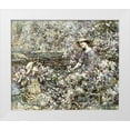 thumbnail image 1 of Hornel, Edward Atkinson 14x12 White Modern Wood Framed Museum Art Print Titled - Gathering Blossom, 1 of 4