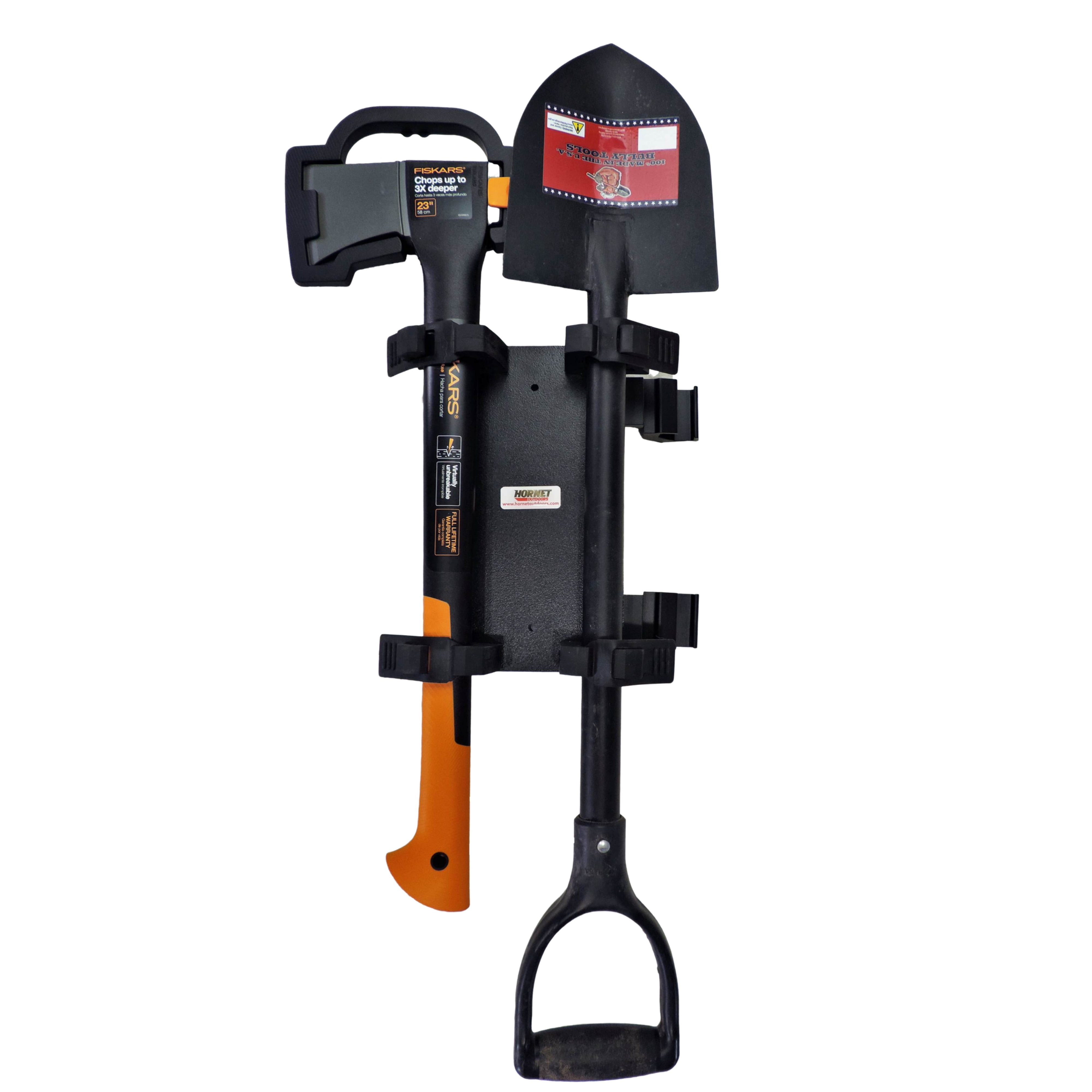 Hornet Outdoors RCM-9001-2 UTV Roll Bar Shovel and Axe Mount Kit