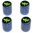 thumbnail image 1 of Hornet Wasp Green Tire Rim Wheel Aluminum Valve Stem Caps, Multiple Colors, 1 of 1