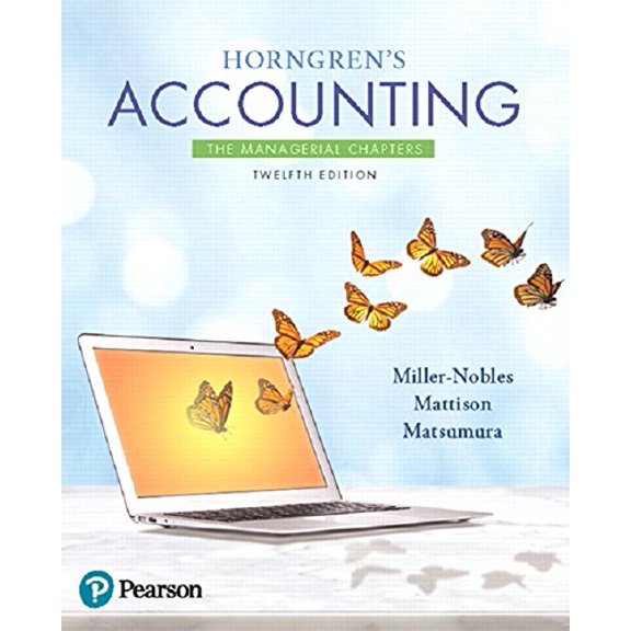 Pre-Owned Horngren's Accounting: The Managerial Chapters Paperback
