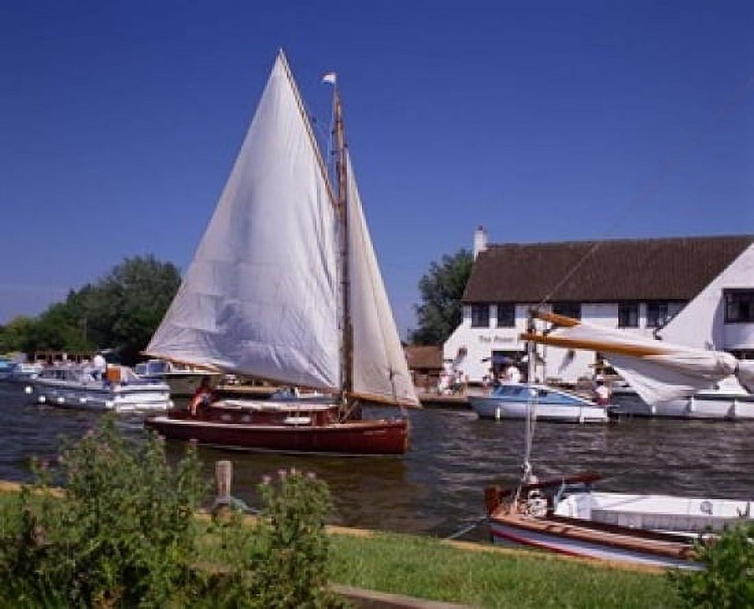 Horning Norfolk Broads Norfolk England Canvas Art - Paul Thompson DanitaDelimont (20 x 16)