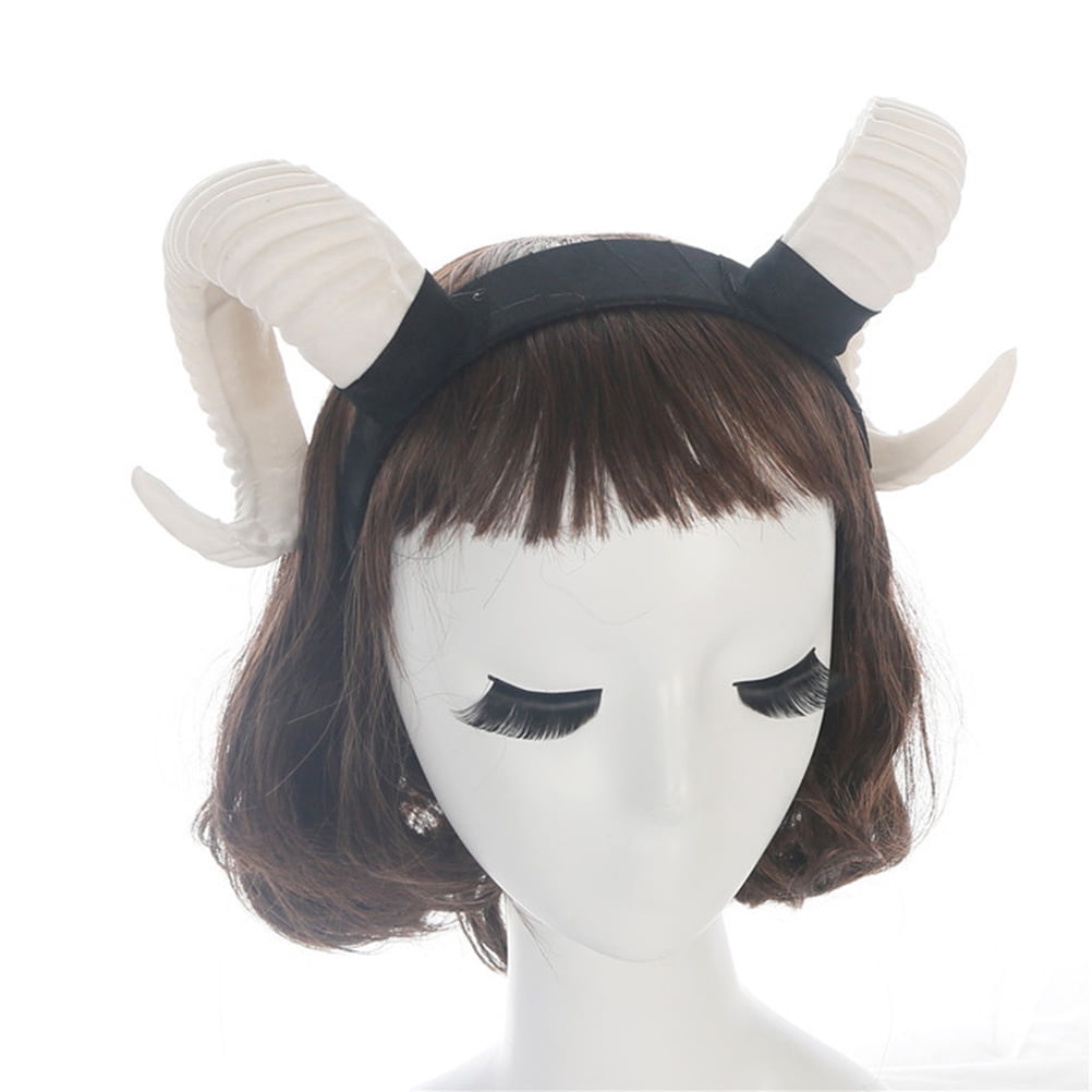 Horns Headband Horn Sheep Cosplayhair Goat Costumedemon Black