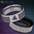 thumbnail image 1 of Horns of Odin Tungsten Carbide Ring, 1 of 9