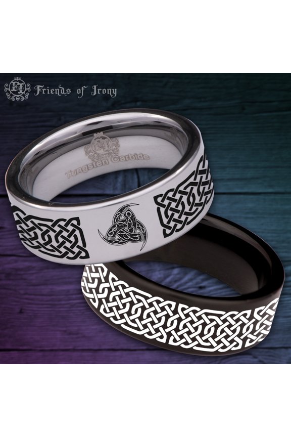 Horns of Odin Tungsten Carbide Ring