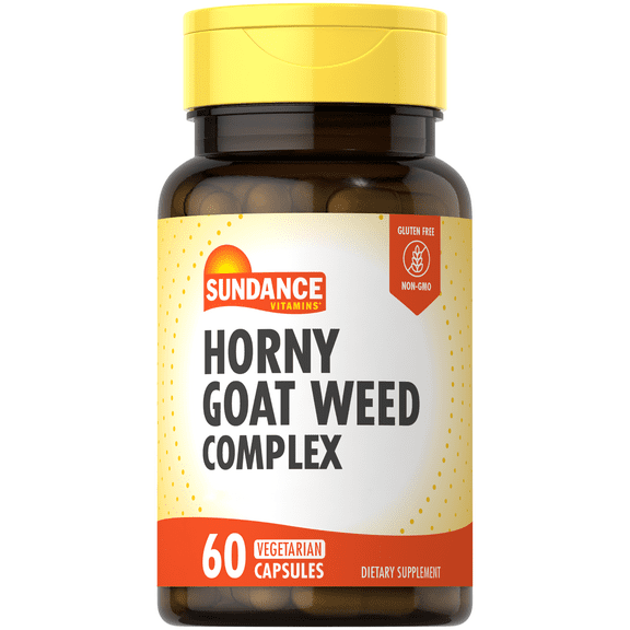 Horny Goat Weed Complex | 60 Capsules | Vegetarian, Non-GMO, and Gluten Free Supplement | by Sundance