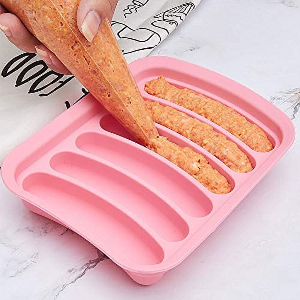 Tohuu Silicone Food Molds Non-Stick Food Freezer Tray Mold for DIY  Breakfast Sausage Hot Dogs Non-Stick Silicone Mold for Homemade Hotdog Buns  Food respectable 