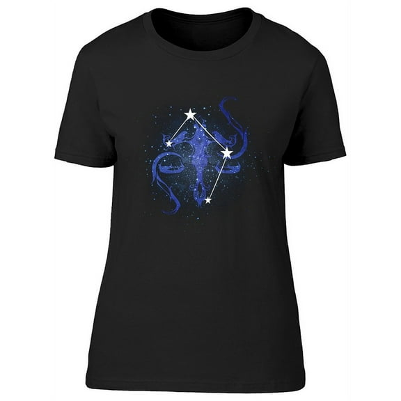 Horoscope Constellation Libra T-Shirt Women -Image by Shutterstock, Female Medium