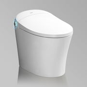 Horow Smart Toilet with Heated Seat, Automatic Power Flush Tankless,Ceramic One Piece Toilets for Bathroom