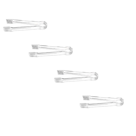 Horplkj 6.3 Inch Plastic Serving Tongs, Reusable Salad & Buffet Food Clips, Non Slip, Dishwasher Safe (Pack of 10)