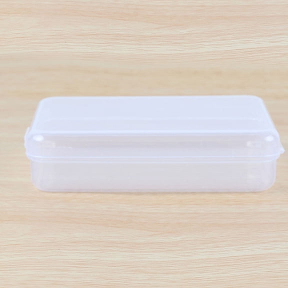 Horplkj Clear Plastic Storage Box, Snap Lid Small Container for Beads, Crafts, Teaching Supplies (1Pc)