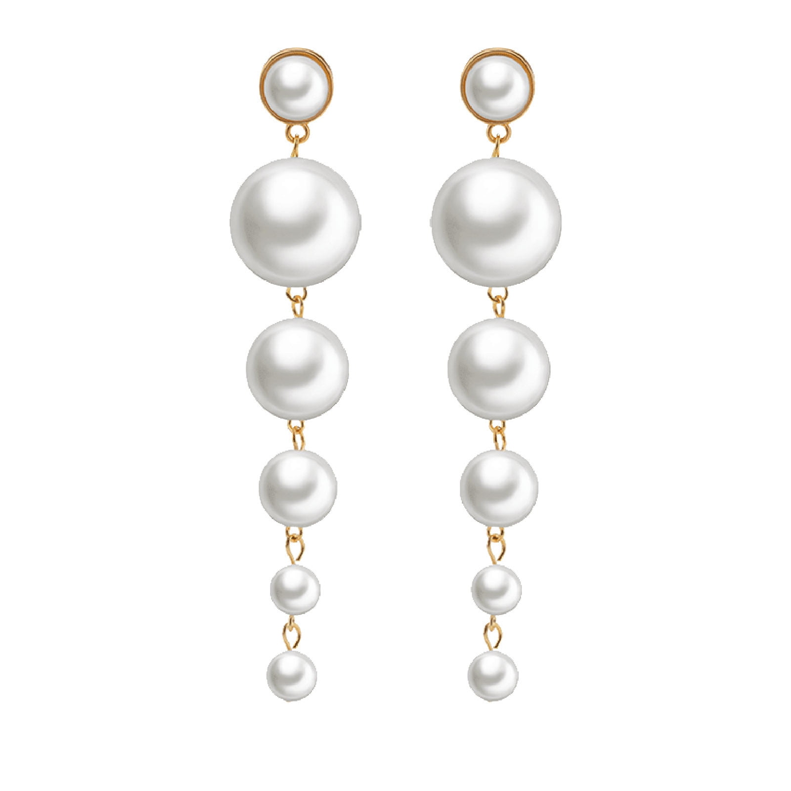 Horplkj Clearance Elegant Jewelry Women's Pearl Fashionable String Long ...
