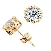 Horplkj Clearance Fashion Diamond Stud Earrings for Women Fashion Jewelry Earrings for Women Gold