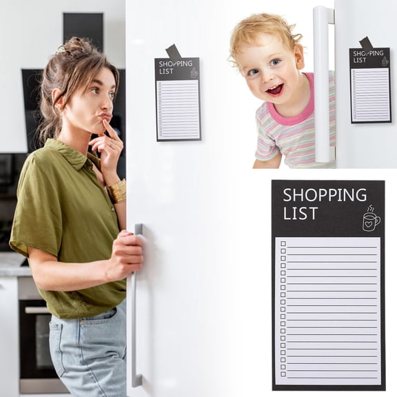 Horplkj Magnetic Fridge Notepad, Grocery List& Weekly Planner, Tear Off Memo Pad for Kitchen Organization (1Pc)