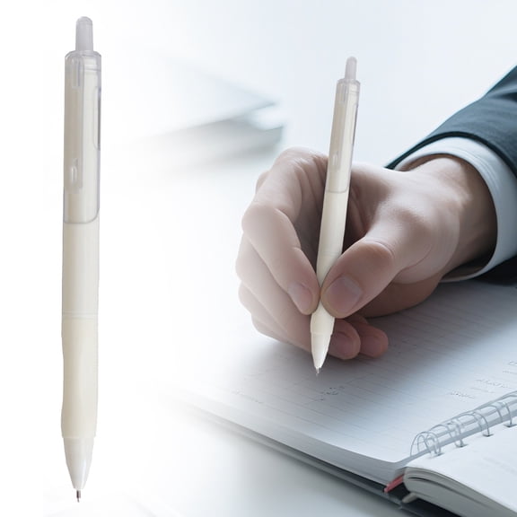 Horplkj Retractable Fountain Pen 0.38Mm Extra Fine Nib, Refillable Lavender Gradient Writing Pen with Soft Non-Slip Grip for Sch Office Use,(White)