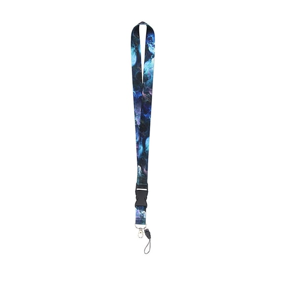 Horplkj Starry Pattern Lanyard , Adjustable Cruise Lanyards with Detachable Buckle, Blue