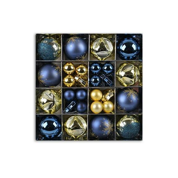 Horrible Christmas Balls Ornaments, 16PCS Shatterproof Colorful Plastic Christmas Ball Ornaments Set for Holiday, Wreath & Party Decorations