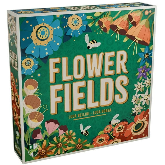 Horrible Guild: Flower Fields - Tile Placement Board Game, Create A Beautiful Garden, Competitive Strategy Game Over 3 Seasons, Ages 8+, 1-4 Players