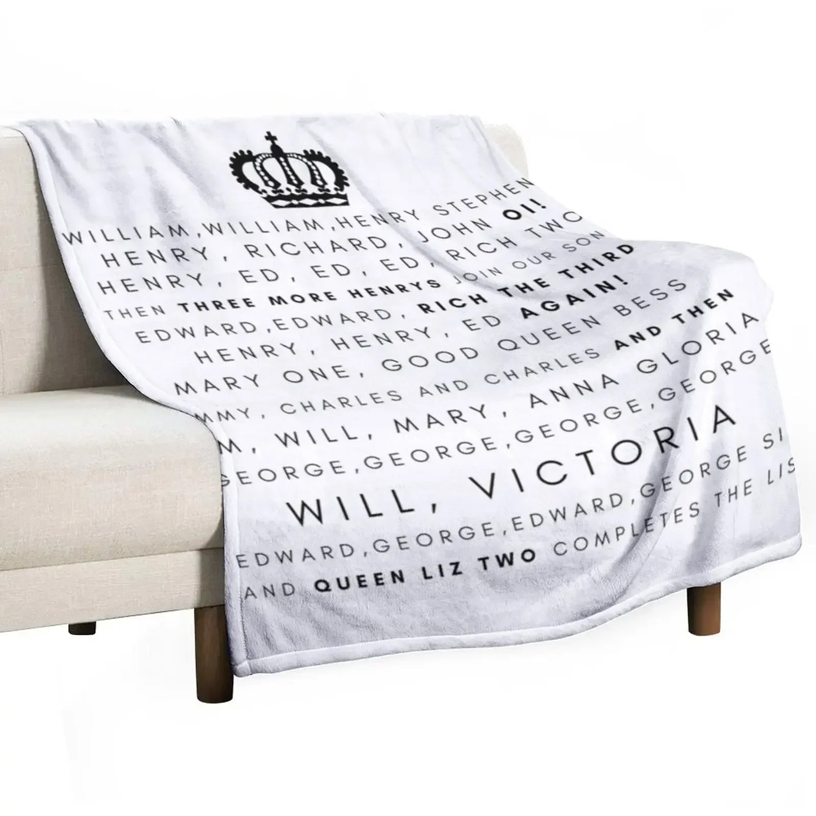 Horrible Histories Kings and Queens Throw Blanket Comforter For Baby