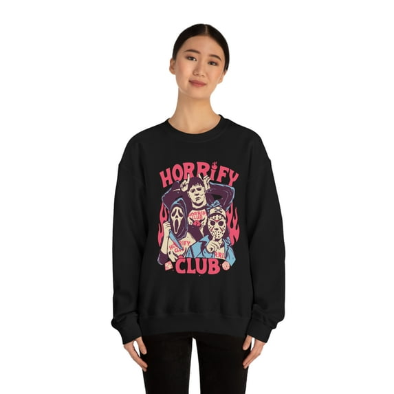 Horrify Club Sweatshirt | Halloween Sweater | Scary Movies Fan | Horror Fan