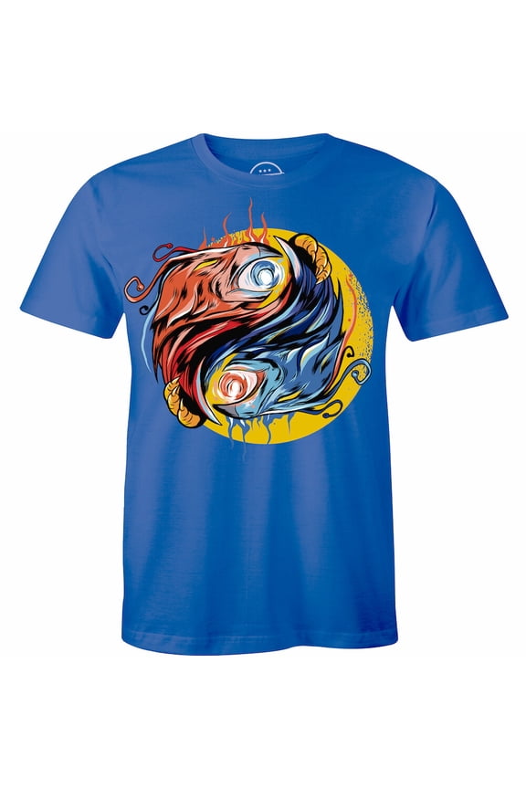 Horrifying Eagle'S Scary Eyes Horror Graphics Printed Short Sleeve T-Shirt Tee