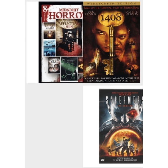 Horror 4 Pack DVD Bundle: 8-Film Midnight Horror Collection, 1408 Widescreen Edition, , SCREAMERS:THE HUNTING