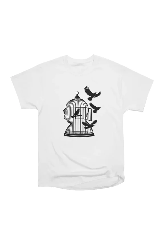 Horror Birdcage T-Shirt Tee Gift For Him Merch For Her Apparel For Friend