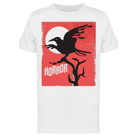 Horror Black Raven T-Shirt Men -Image by Shutterstock, Male x-Large