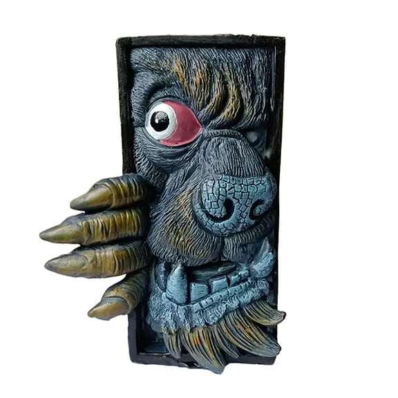 Horror Bookshelf Statue Decorative Bookends Monsters Human Face Masks And Peeping Monsters Scary Halloween Interior Decoration