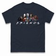 thumbnail image 1 of Horror Characters Friends Halloween t shirts,Navy Color,Size 3XL, 1 of 5