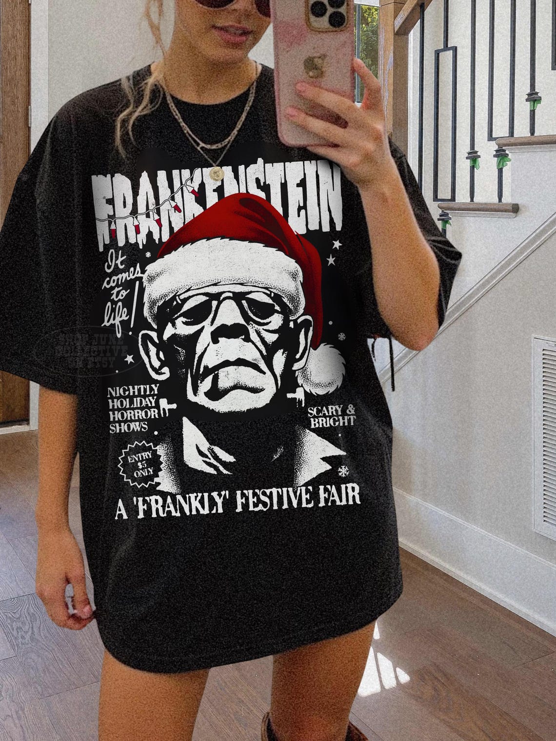 T-shirt Frankenstein XS-5XL taglie forti taglie forti Frankie